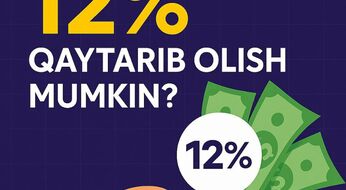 Talabalar to‘lagan kontraktning 12% qismini qaytarib olish usuli