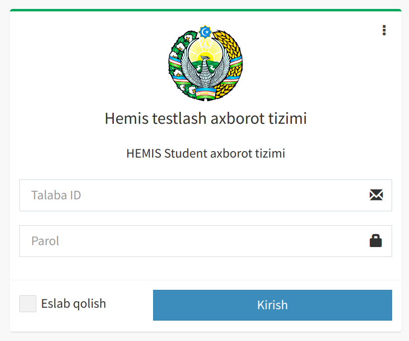 Hemisga kiritilmagan talabalar diqqatiga!