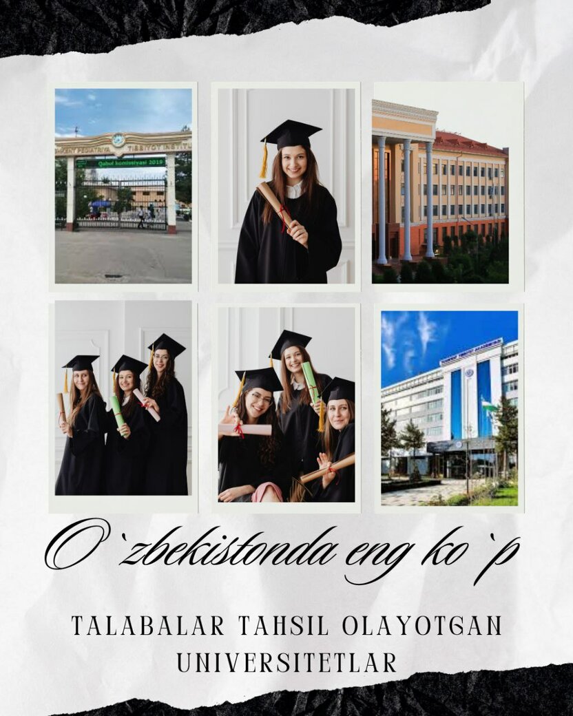 O‘zbekistonda eng ko‘p talabalar tahsil olayotgan universitetlar